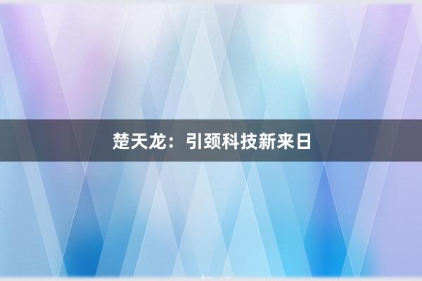 楚天龙：引颈科技新来日